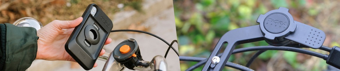 Supports de téléphones ultra résistants pour le Vélo | TIGRA SPORT