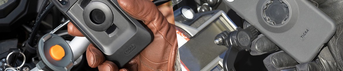 Motorcycle phone mount and case | Fitclic & FitClic Neo | TIGRA SPORT